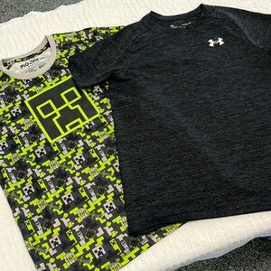 Under Armour youth large Mojang youth medium fits like large